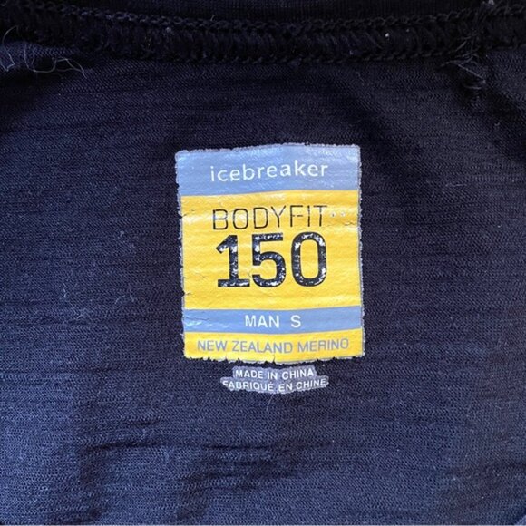 Icebreaker Merino Black Bodyfit 150 Short Sleeve T-shirt - Small / Medium - Picture 6 of 11